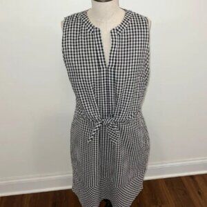 NWT Vineyard Vines Black Gingham Dress Size 10